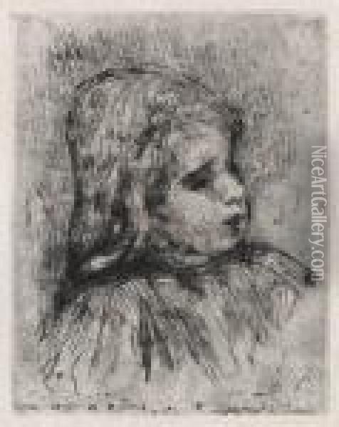 Claude Renoir, 
De Trois-quarts Adroite Oil Painting - Pierre Auguste Renoir
