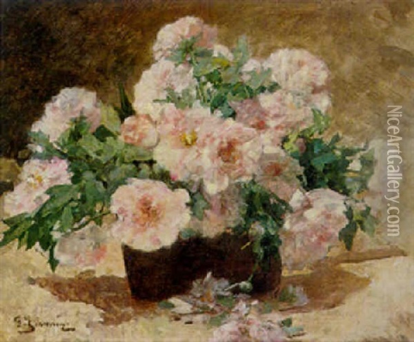 Bouquet Of Flowers Oil Painting - Georges Jeannin