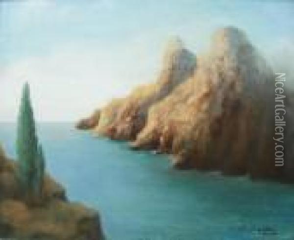 Capri Oil Painting - Feliks M. Wygrzywalski