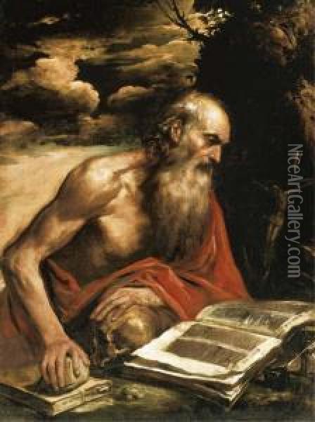 Saint Jerome Oil Painting - Bernhard Keil