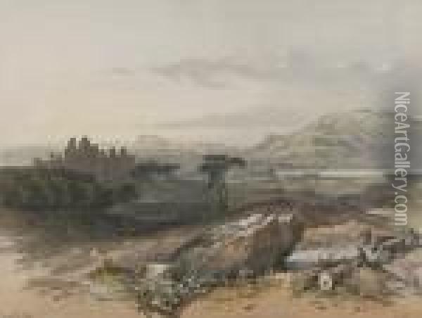 Craigmillar Castle Oil Painting - David Roberts