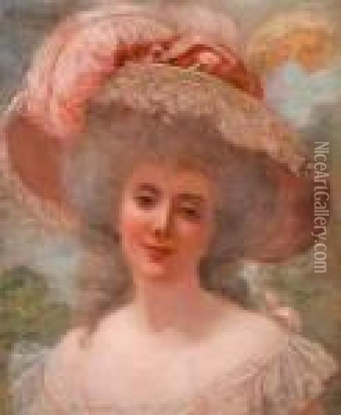 Portrait Presume De Madame Gervex Oil Painting - Henri Gervex