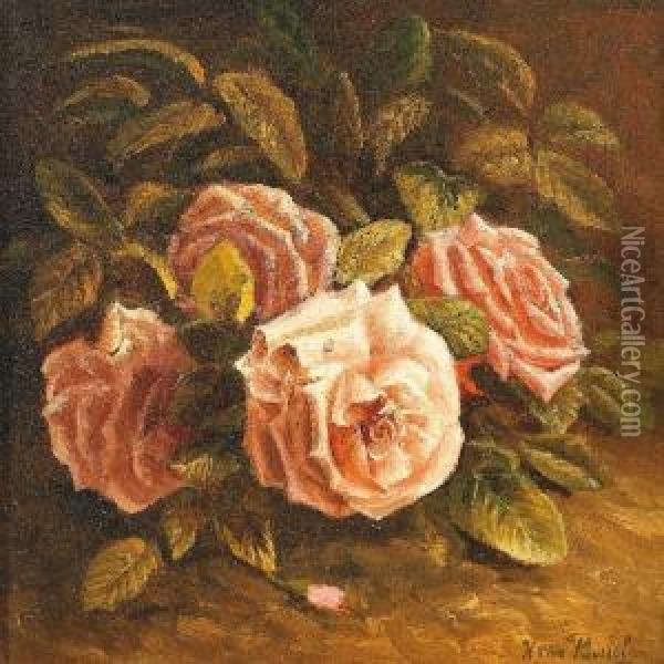 Rosenbluten Oil Painting - Helena Maria Van Borselen