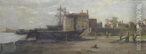 Squarcio Veneziano Oil Painting - Giovanni Lavezzari