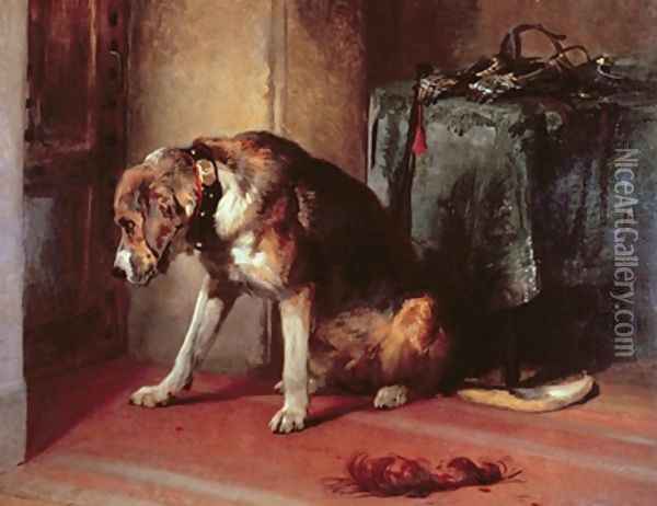 Suspense Oil Painting - Sir Edwin Henry Landseer