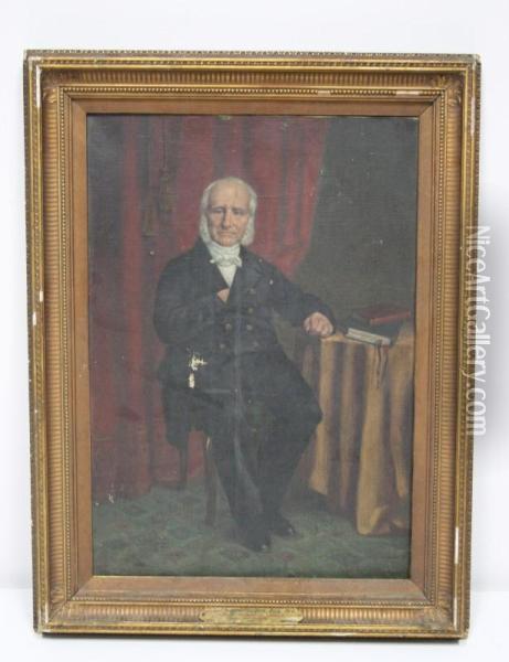 Portrait Of Robert Benjamin Heygate Oil Painting - Louis E. Delius