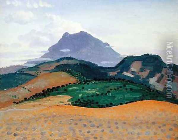 Tour Madeloc in the Pyrenees Oil Painting - Derwent Lees