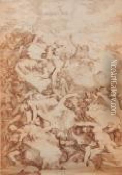 Biblisktmotiv Oil Painting - Salvator Rosa