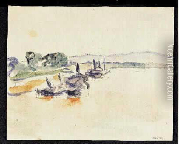Le Danube, Flotille A Galatz Oil Painting - Albert Marquet