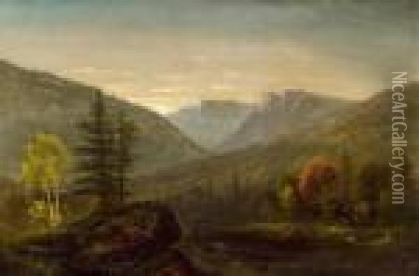 Pinkham Notch, New Hampshire Oil Painting - William Louis Sonntag