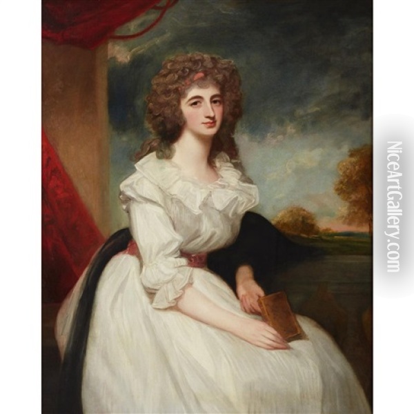 Lady Margery Macleod Oil Painting - George Romney