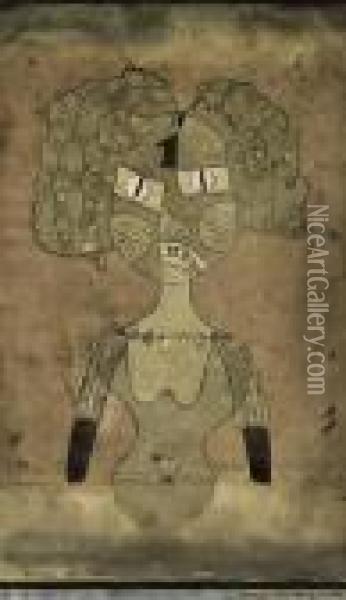 Gespenst Der Ersten Geliebten Oil Painting - Paul Klee