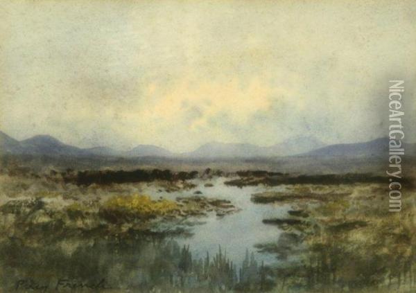 Moorland Oil Painting - William Percy French