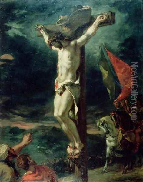 Crucifixion 1846 Oil Painting - Eugene Delacroix