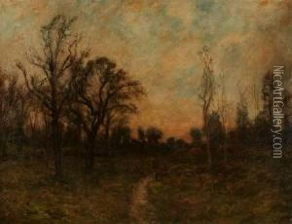 Walking Down The Path Oil Painting - Edward B. Gay