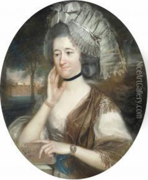 Portrait Of Lady Hill Oil Painting - John Russell
