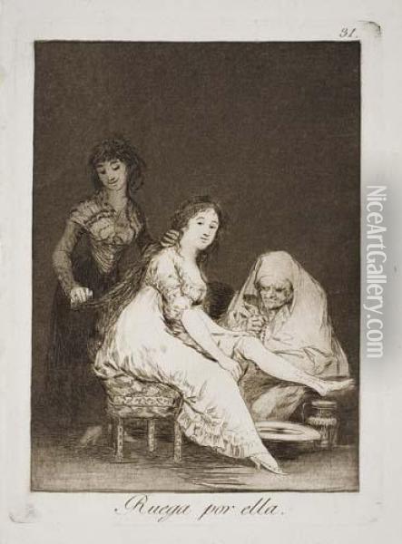 Reuga Por Ella Oil Painting - Francisco De Goya y Lucientes