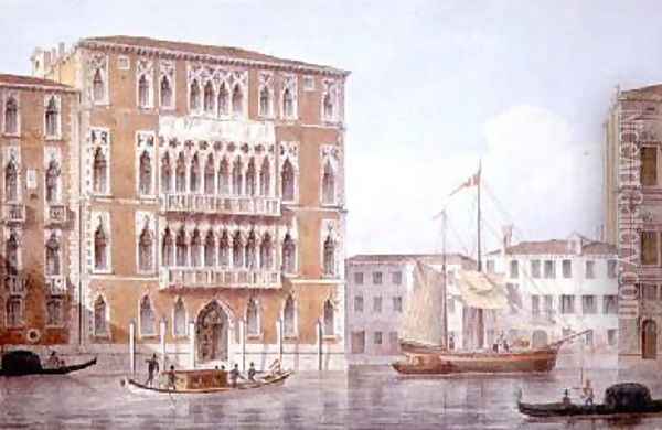 The Ca Foscari Venice Oil Painting - Marco Moro