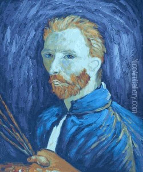 Self Portrait Oil Painting - Vincent Van Gogh