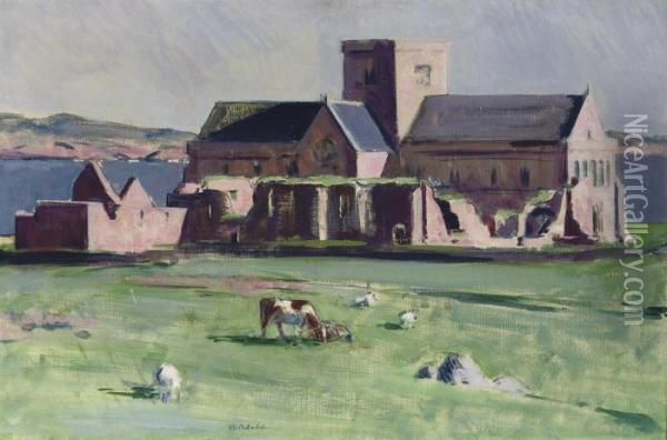 Iona Cathedral Oil Painting - Francis Campbell Boileau Cadell