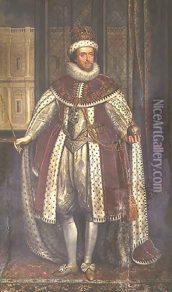 King James I and VI of Scotland Oil Painting - John Whitehead Walton