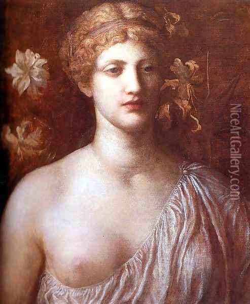 The Wife of Pygmalion Oil Painting - George Frederick Watts