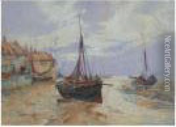 King's Lynn Oil Painting - William Harrison Scarborough