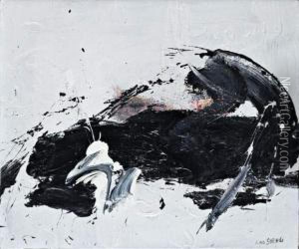 Composition, 1997 Oil Painting - Sheng Mou