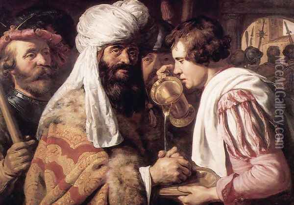 Pilate Washing his Hands I Oil Painting - Jan Lievens