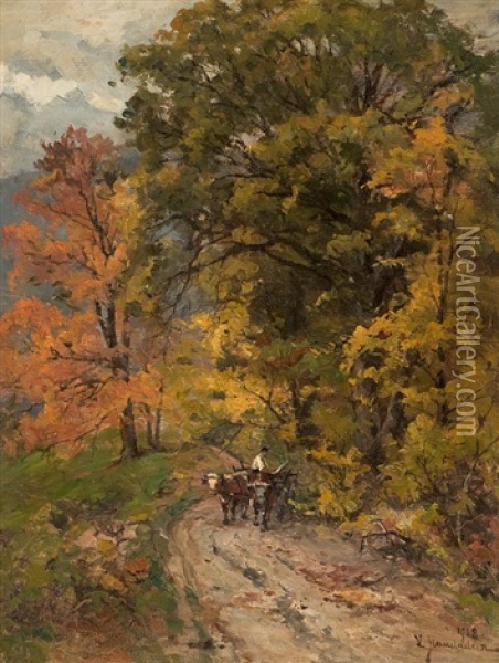 Autumn Oil Painting - Vitus Staudacher