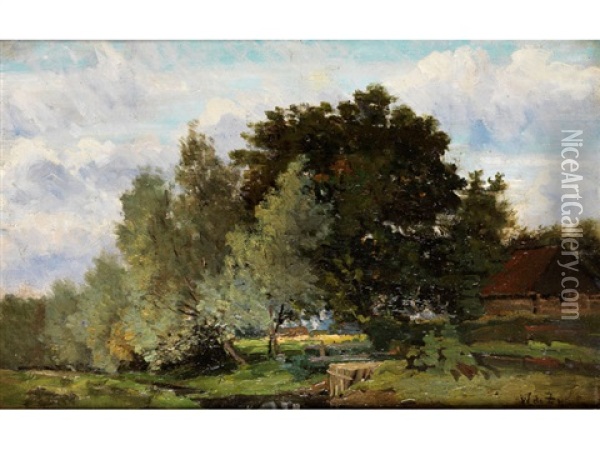 Landschaft Mit Bauernkate Oil Painting - Willem de Zwart