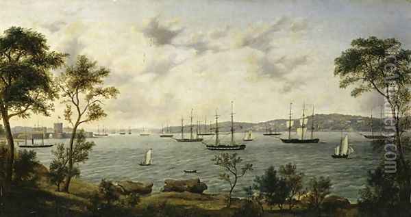 Sydney Harbour Oil Painting - Henry Gritten