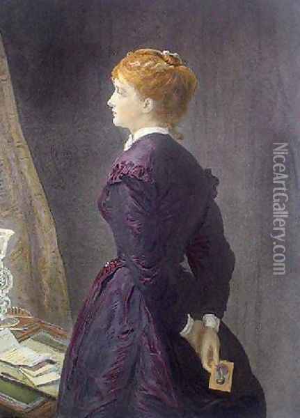 Yes or No Oil Painting - Sir John Everett Millais