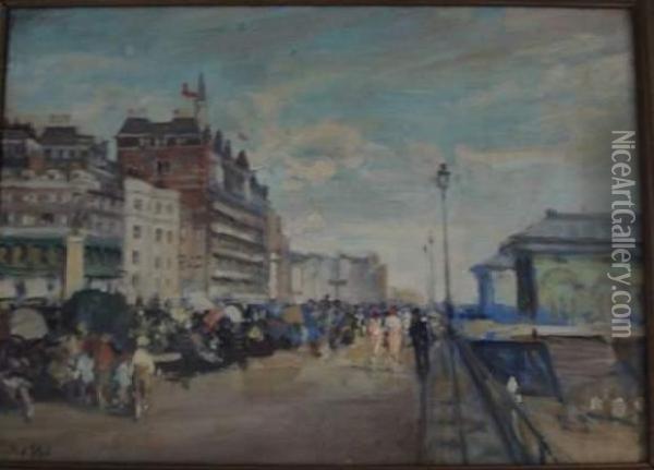 Brighton - King's Road Oil Painting - Jacques-Emile Blanche