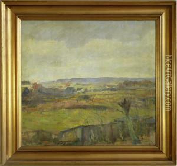 Herbstlichesdorf Oil Painting - C. Sorensen