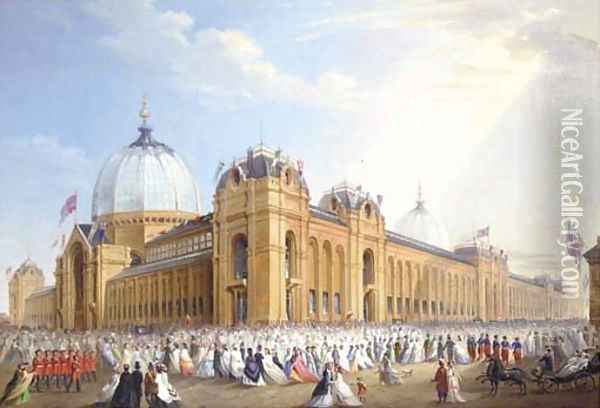 The Great Exhibition of Industrial and Decorative Art, 1861 Oil Painting - English School