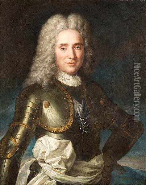 Portrait Of A Nobleman Oil Painting - Nicolas de Largillierre