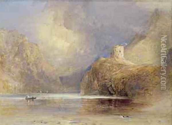 Dolbadern Castle, Llanberis, North Wales Oil Painting - Samuel Palmer