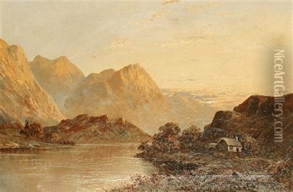 Scottish Landscapes (pair) Oil Painting - Frederick E. Jamieson
