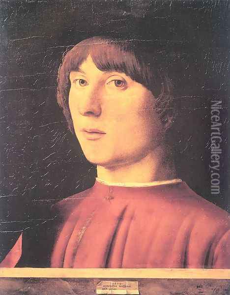 A Young Man 1474 Oil Painting - Antonello da Messina Messina