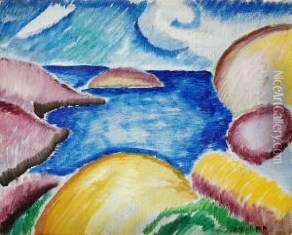 Seascape, Bohuslan Oil Painting - John Jon-And