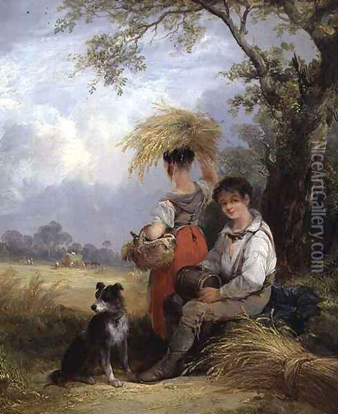The Harvesters Lad Oil Painting - William Joseph Shayer