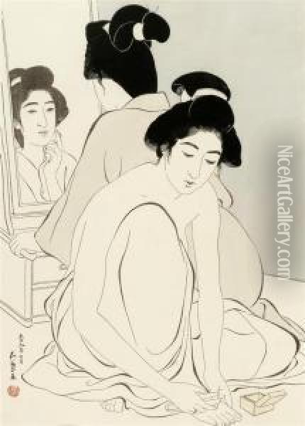 Goyo Ga Oil Painting - Goyo Hashiguchi