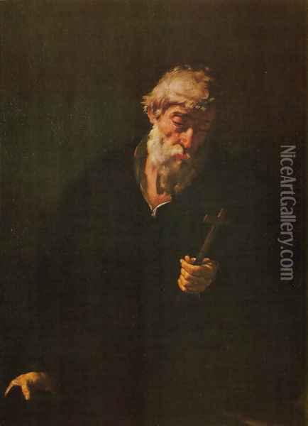 An Anchorite Oil Painting - Jusepe de Ribera