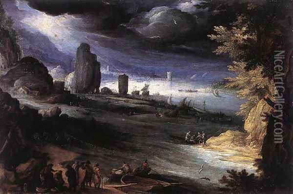 Coastal Landscape 1596 Oil Painting - Paul Bril