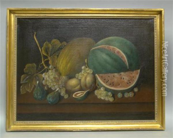 Still Life Of Fruit Oil Painting - Albert F. King