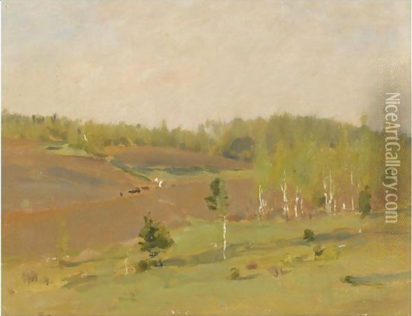 The Tilled Field, Spring Oil Painting - Isaak Ilyich Levitan