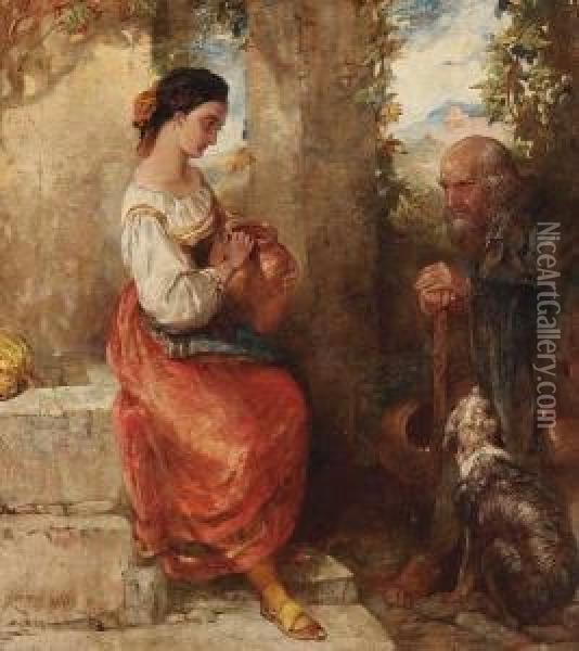 At The Well Oil Painting - John Phillip