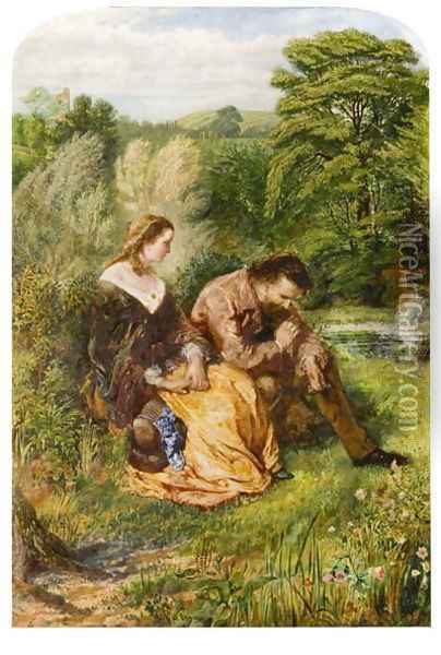 The Millers Daughter, 1859 Oil Painting - John Alfred Vintner