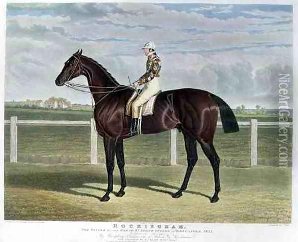 Rockingham the Winner of the Great St Leger Stakes at Doncaster Oil Painting - John Frederick Herring Snr